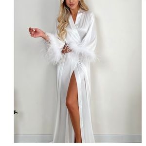 White bridal robe - Bride Robe